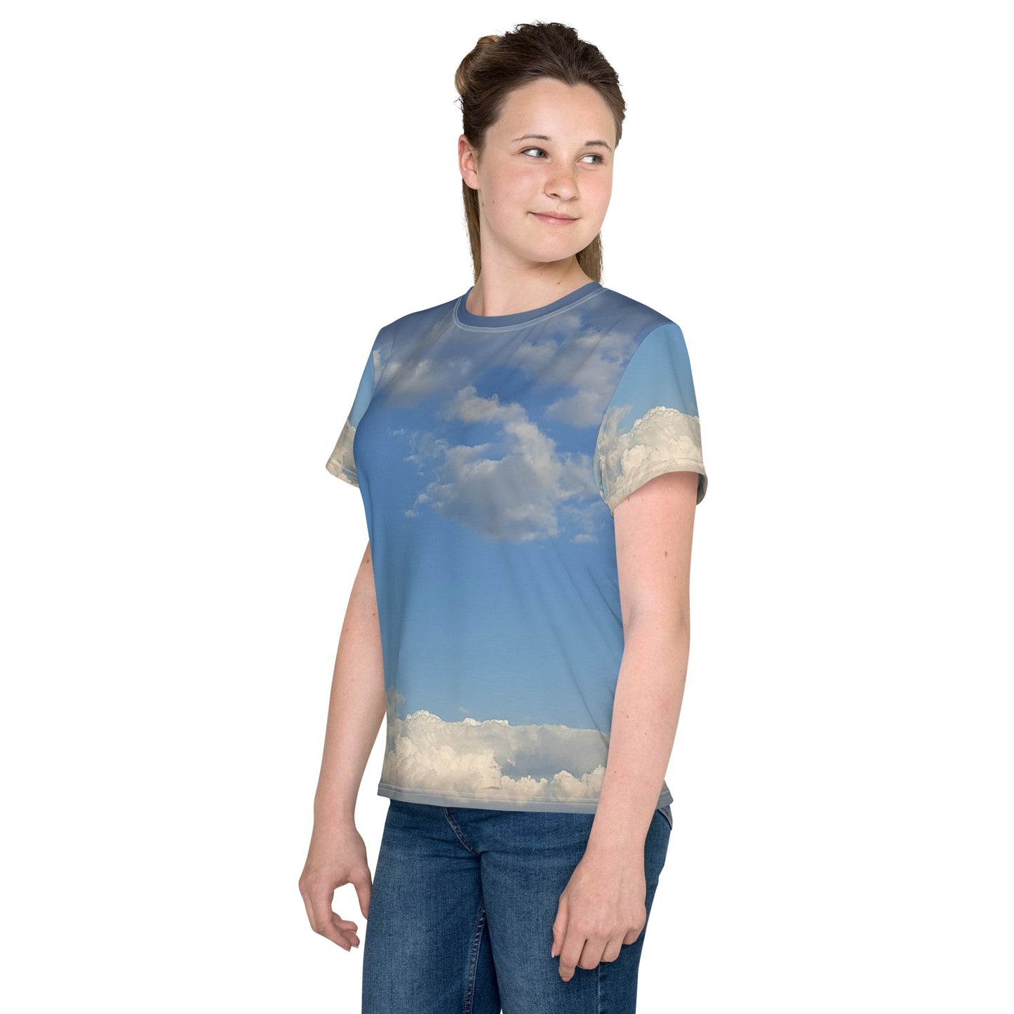 GG - Youth crew neck t-shirt - Clouds & Blue Sky