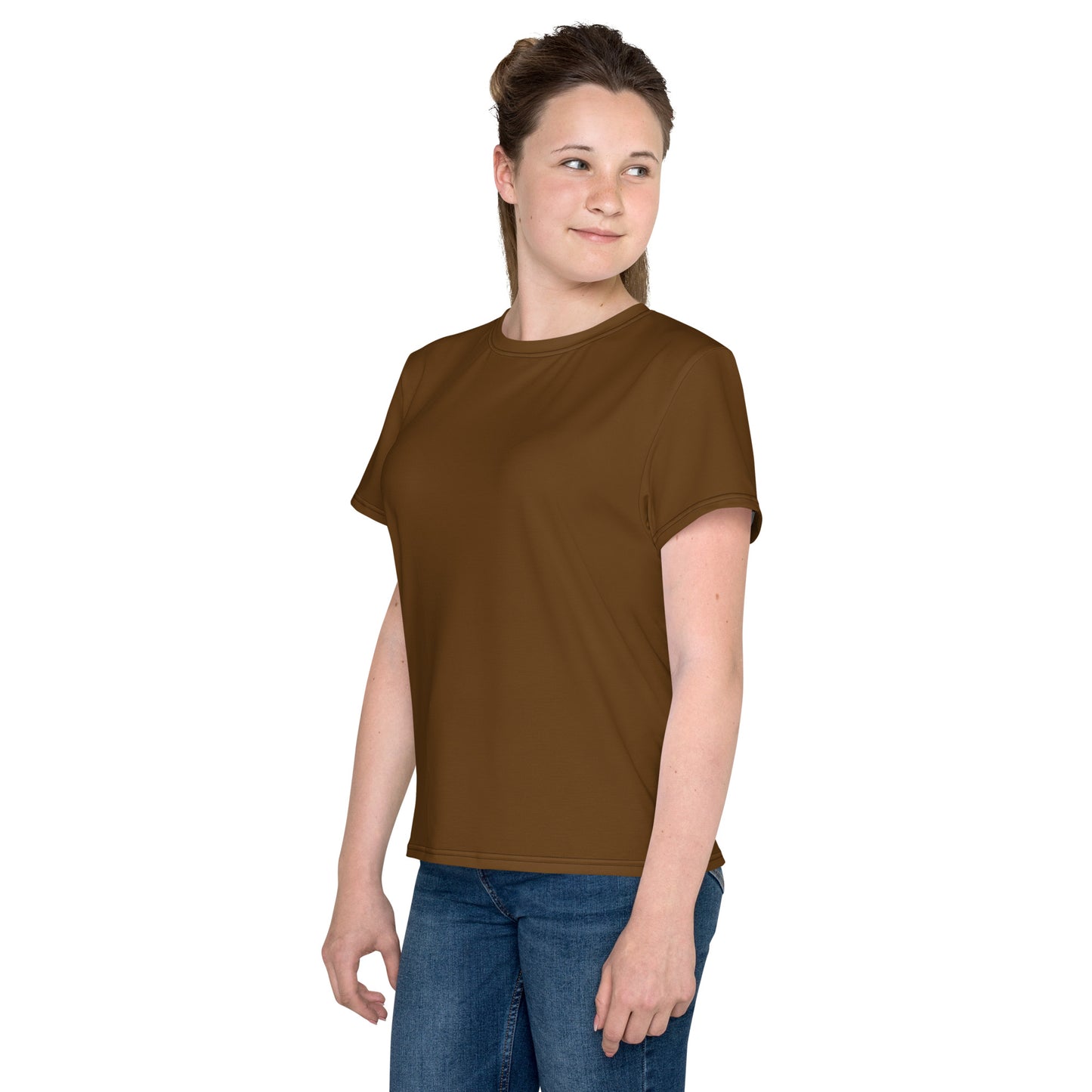 GG - Youth crew neck t-shirt - Brown