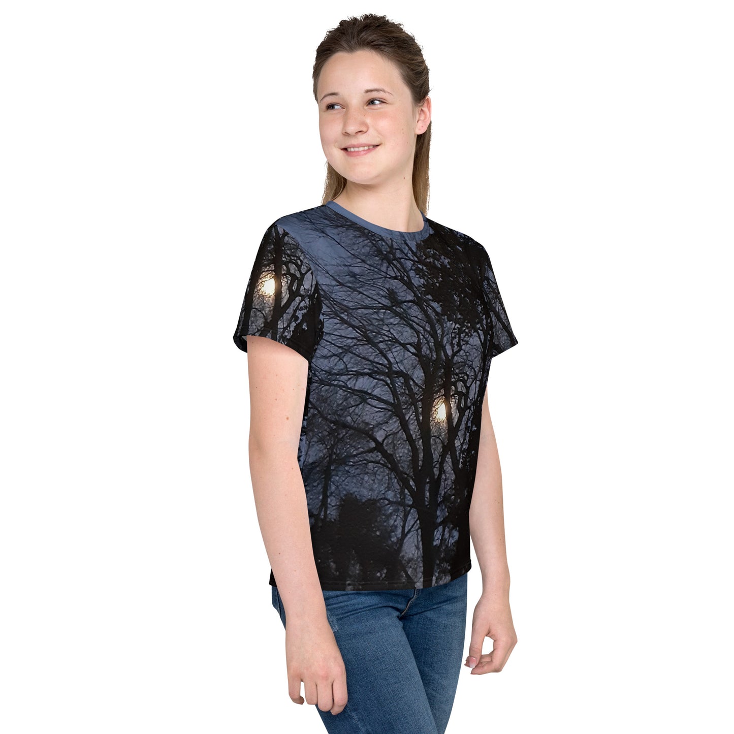 GG - Youth crew neck t-shirt - Trees & Moon