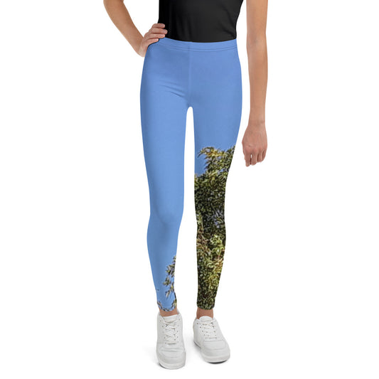 GG - Youth Leggings - Trees & Blue Sky