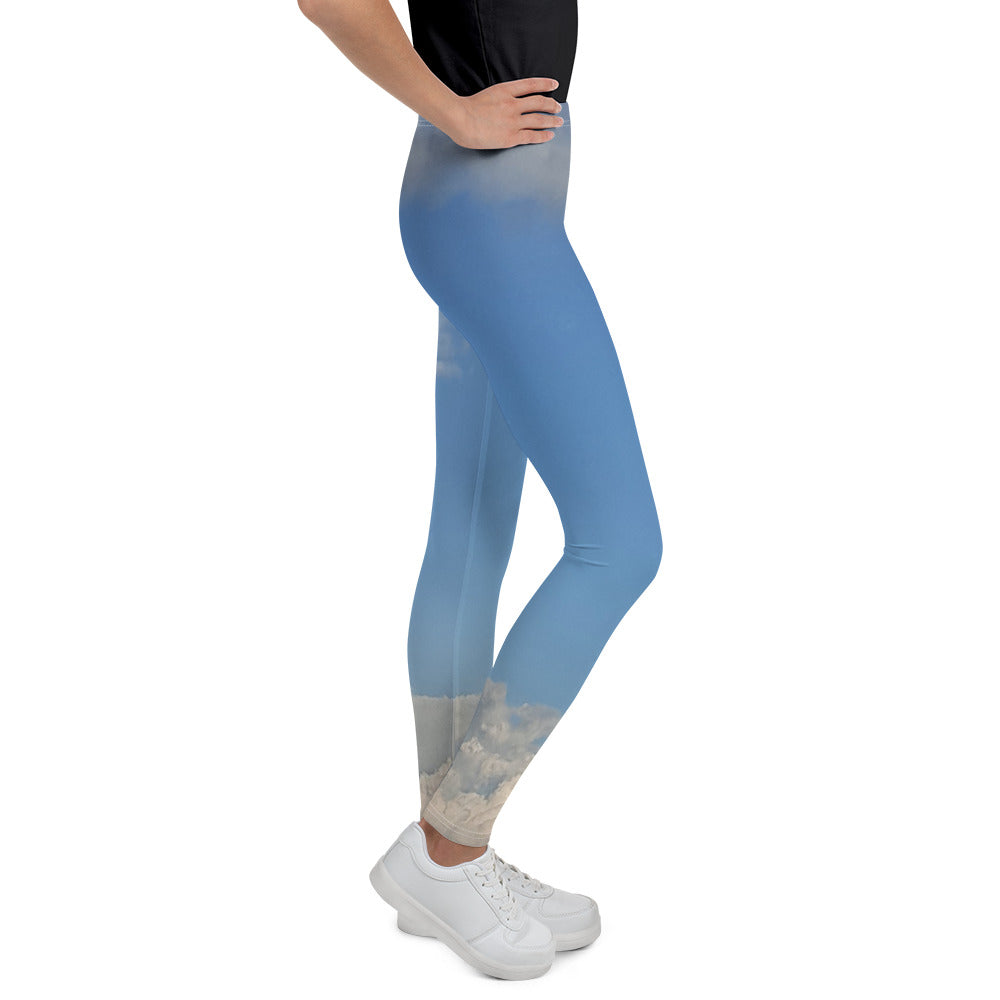 GG - Youth Leggings - Clouds & Blue Sky