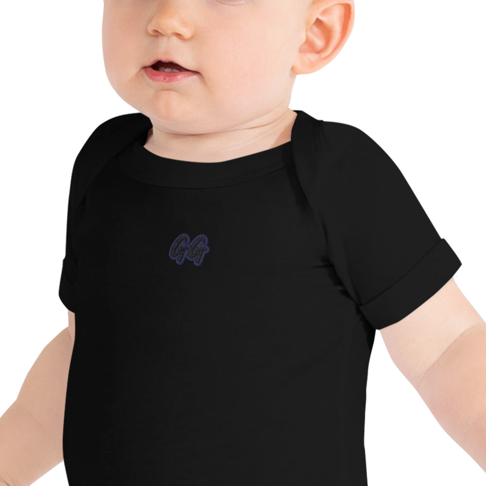 GG - Baby short sleeve one piece - GG Embroidery