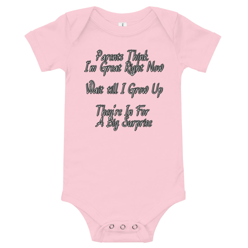 GG - Baby short sleeve one piece - Parents Think