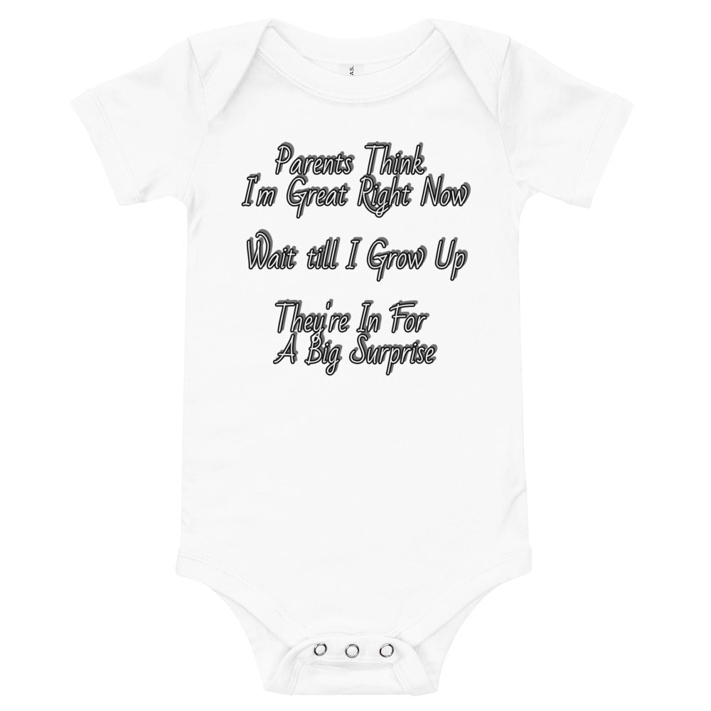 GG - Baby short sleeve one piece - Parents Think