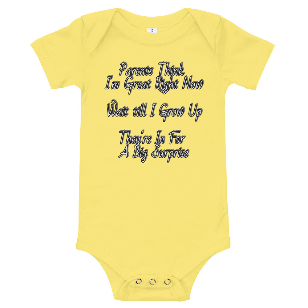 GG - Baby short sleeve one piece - Parents Think