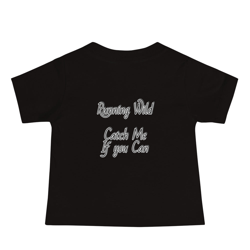 GG - Baby Jersey Short Sleeve Tee - I Am Saying A Lot/Running Wild