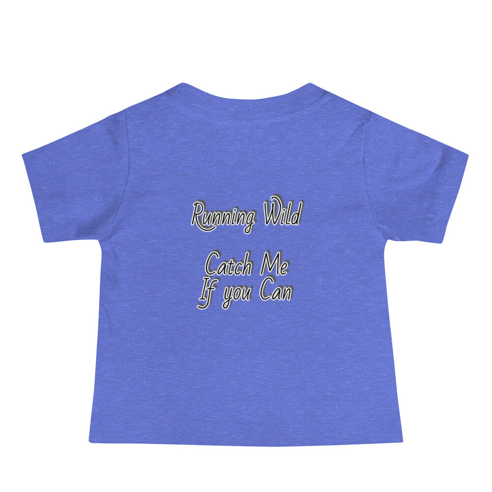 GG - Baby Jersey Short Sleeve Tee - I Am Saying A Lot/Running Wild