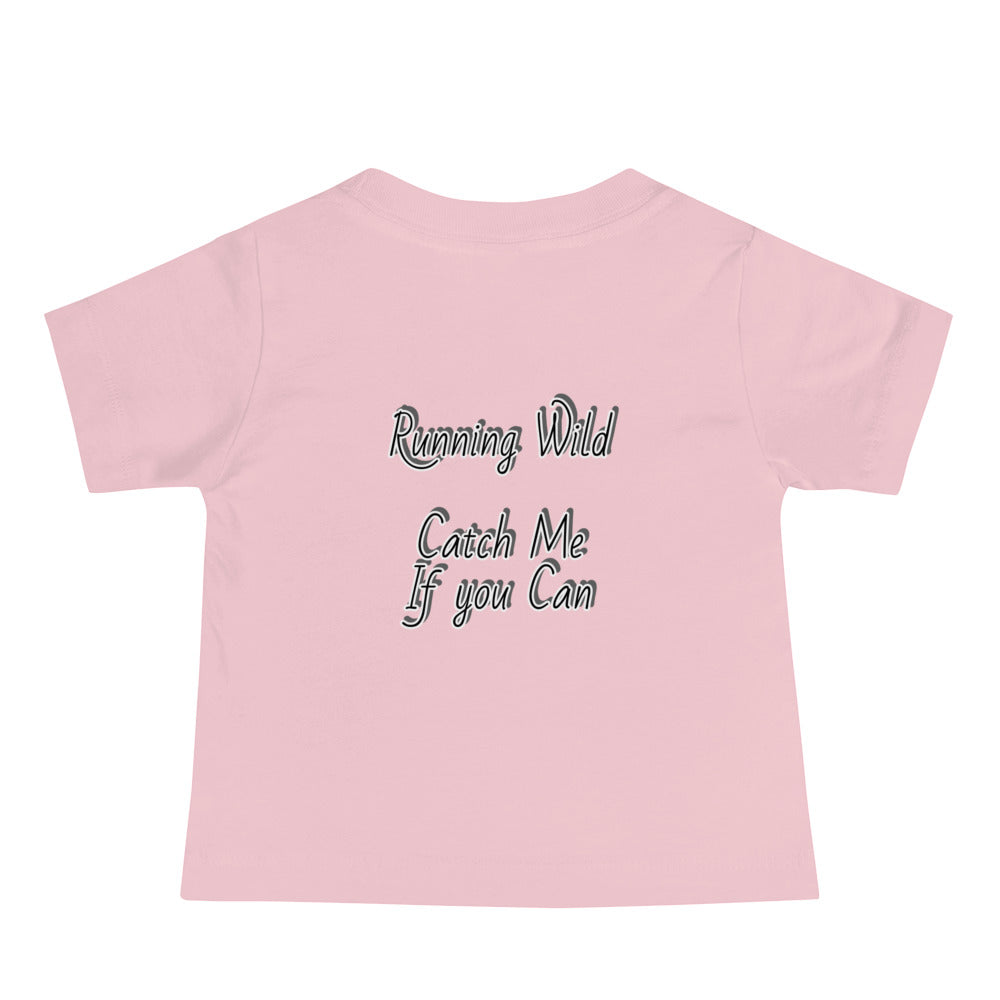 GG - Baby Jersey Short Sleeve Tee - I Am Saying A Lot/Running Wild