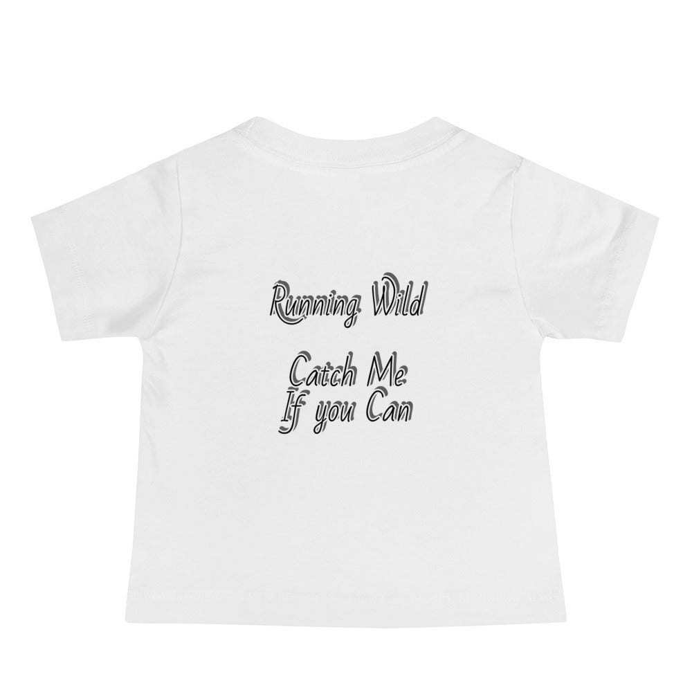 GG - Baby Jersey Short Sleeve Tee - I Am Saying A Lot/Running Wild