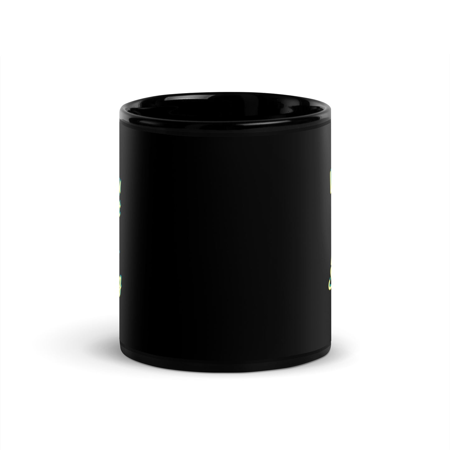 GG - Cup, Black Glossy Mug - Life Is