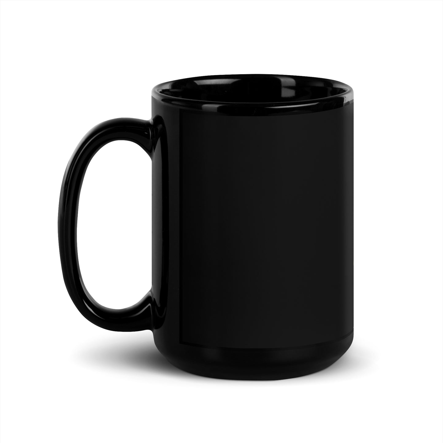 GG - Cup, Black Glossy Mug - Life Is