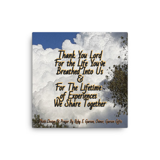 GG - Canvas Print - Majestic Clouds - Thank You Lord