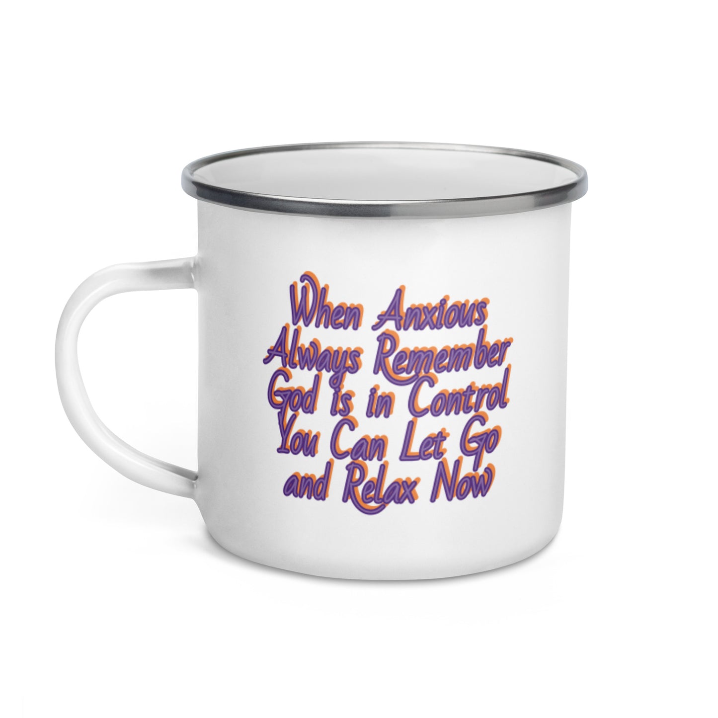 GG - Cup, Enamel Mug - When Anxious