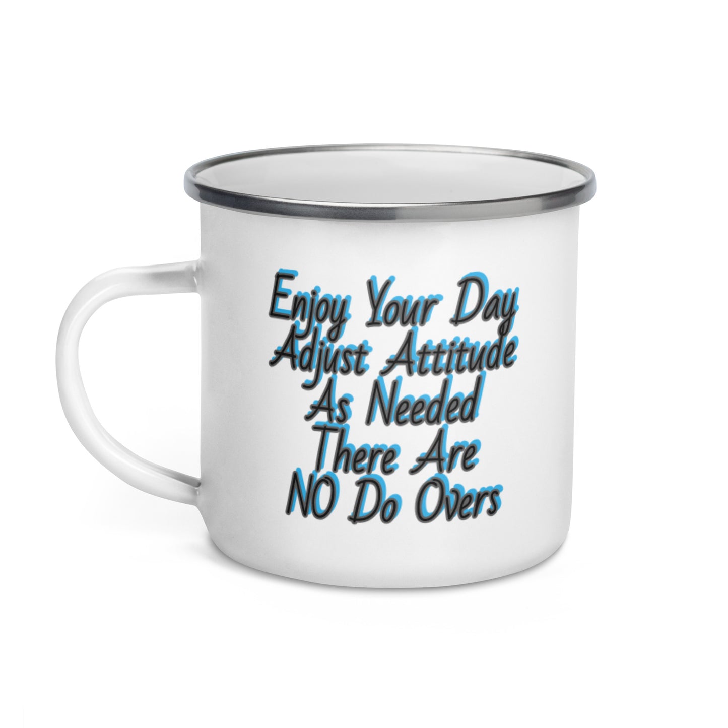 GG - Cup, Enamel Mug - Enjoy Your Day