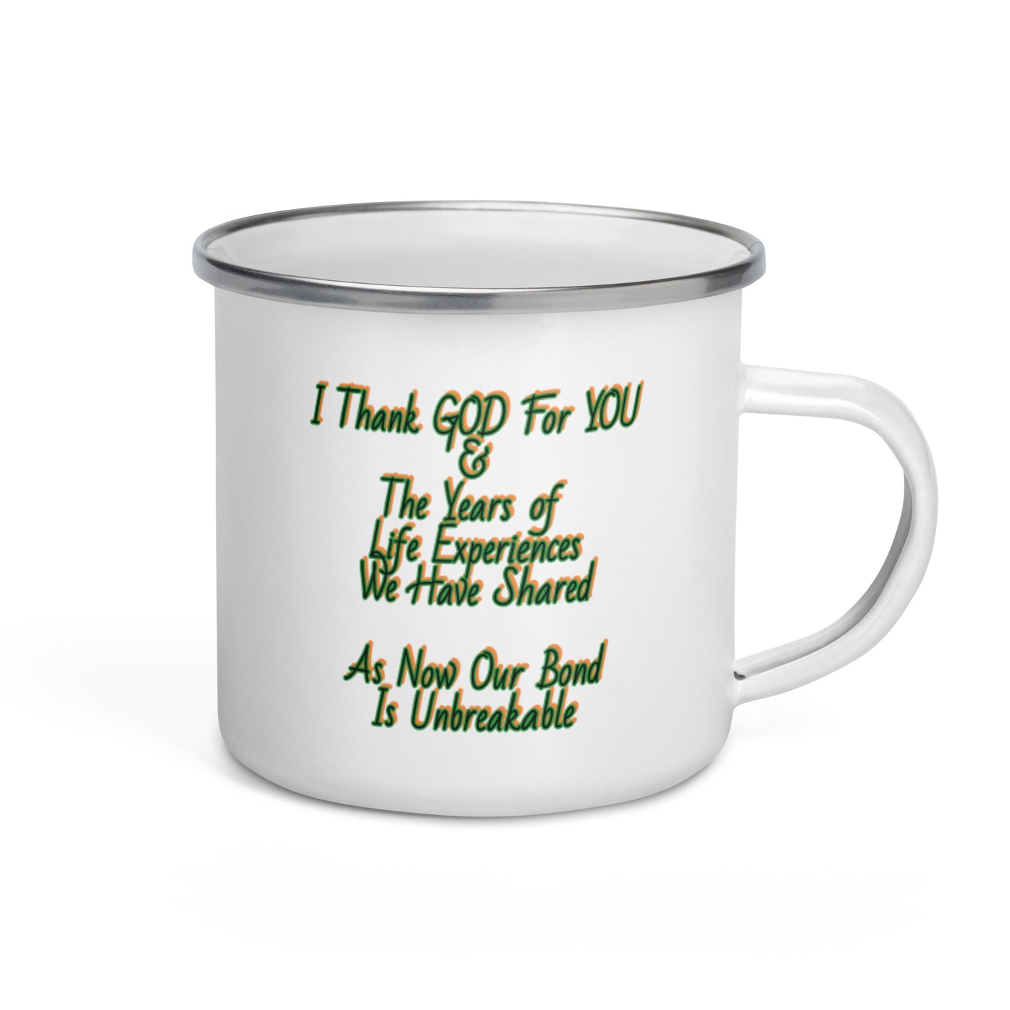 GG - Cup, Enamel Mug - I Thank God For You