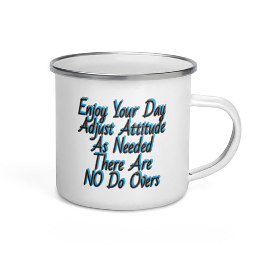 GG - Cup, Enamel Mug - Enjoy Your Day