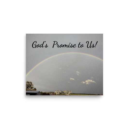 GG - Poster, Photo paper poster - Rainbow - Gods Promise