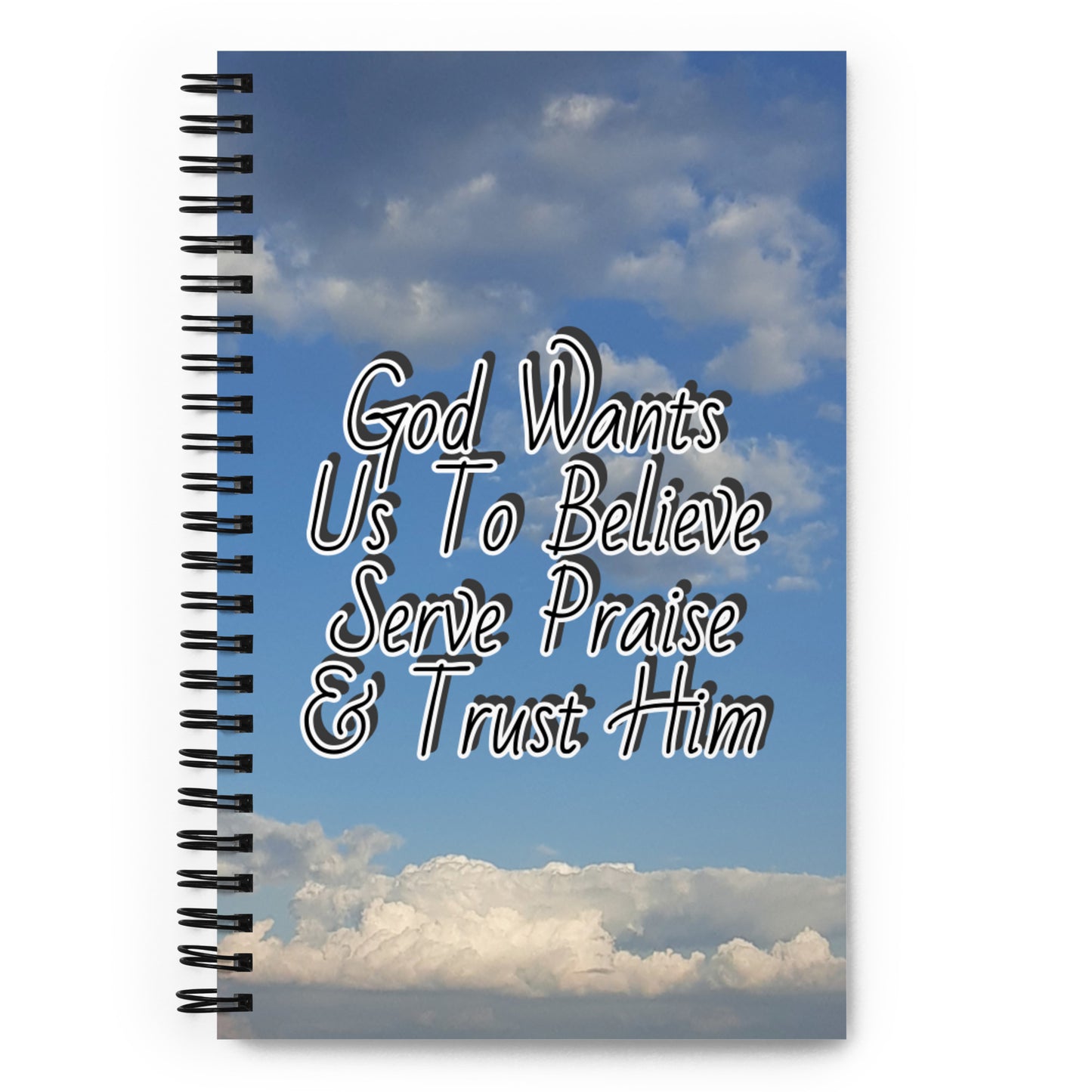 GG - Spiral notebook - God Want Us To/In Return We Receive