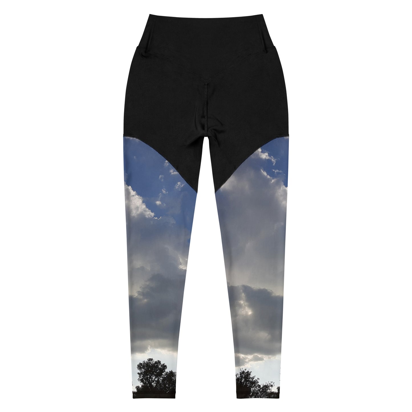 GG - Sports Leggings - Trees & Clouds