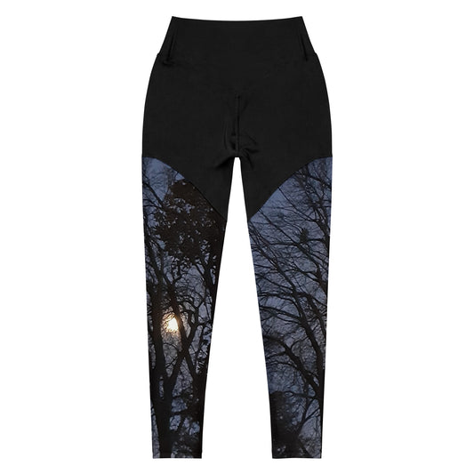 GG - Sports Leggings - Trees & Moon