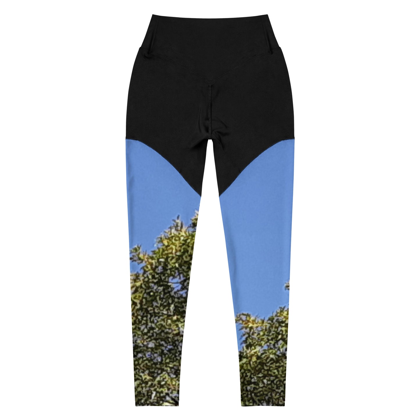 GG - Sports Leggings - Trees & Blue Sky