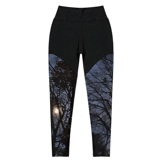 GG - Sports Leggings - Trees & Moon