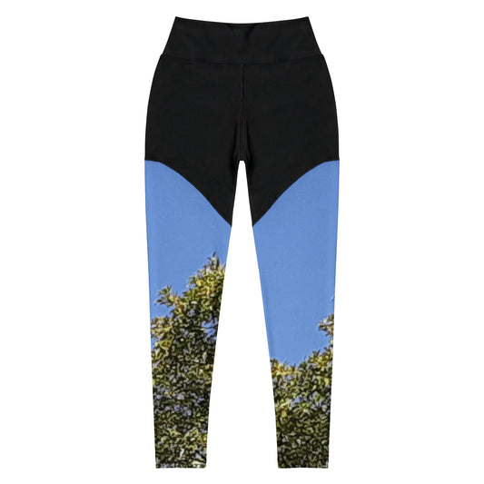 GG - Sports Leggings - Trees & Blue Sky