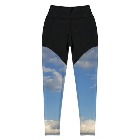 GG - Sports Leggings - Clouds & Blue Sky