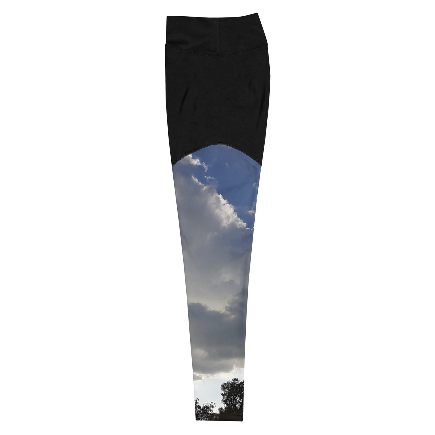 GG - Sports Leggings - Trees & Clouds