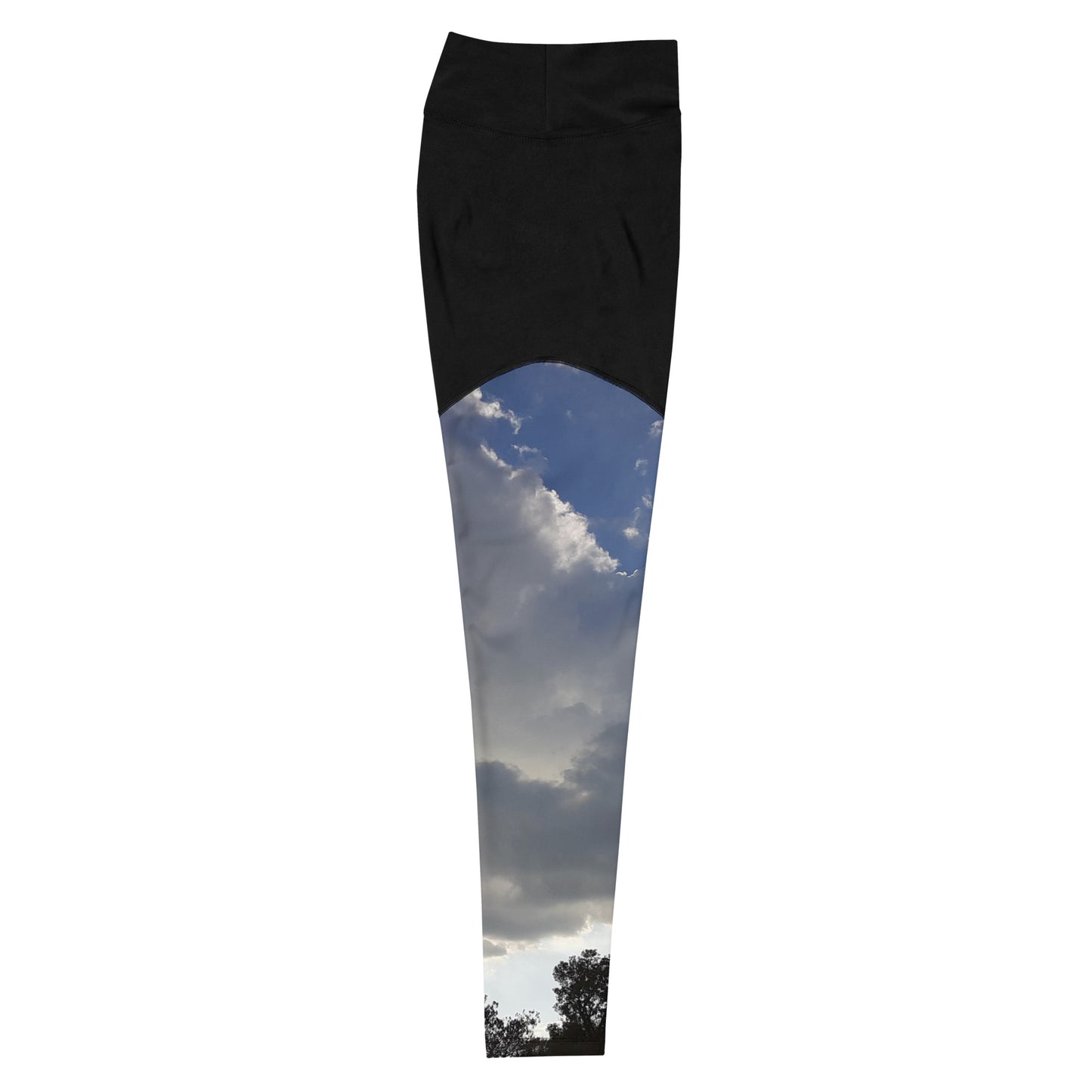 GG - Sports Leggings - Trees & Clouds