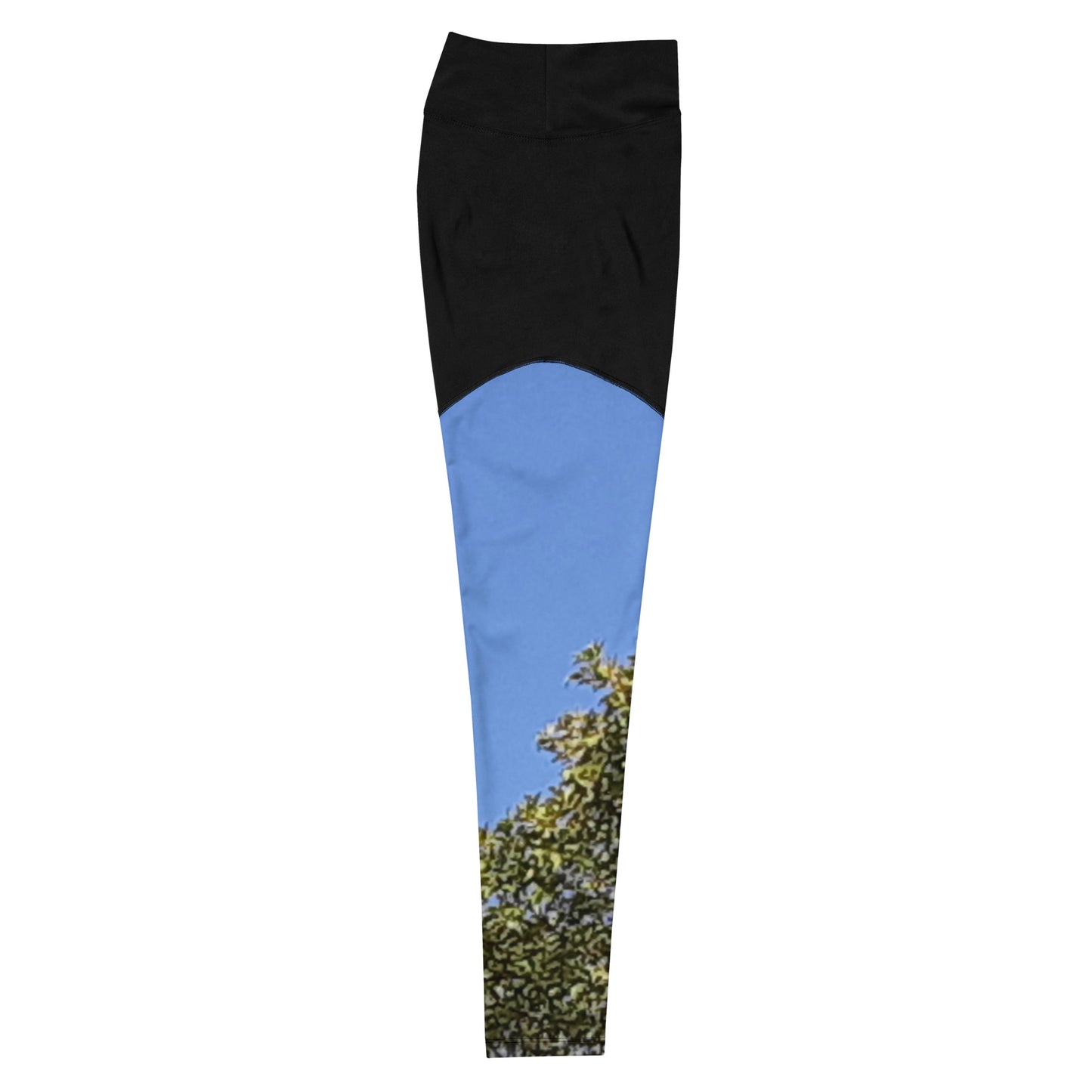 GG - Sports Leggings - Trees & Blue Sky