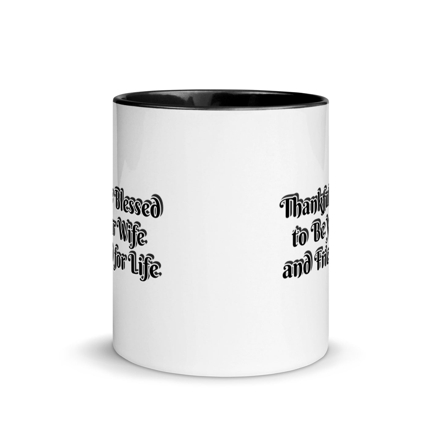GG - Cup, Mug with Color Inside - Blessed to Be Your Wife & FFL