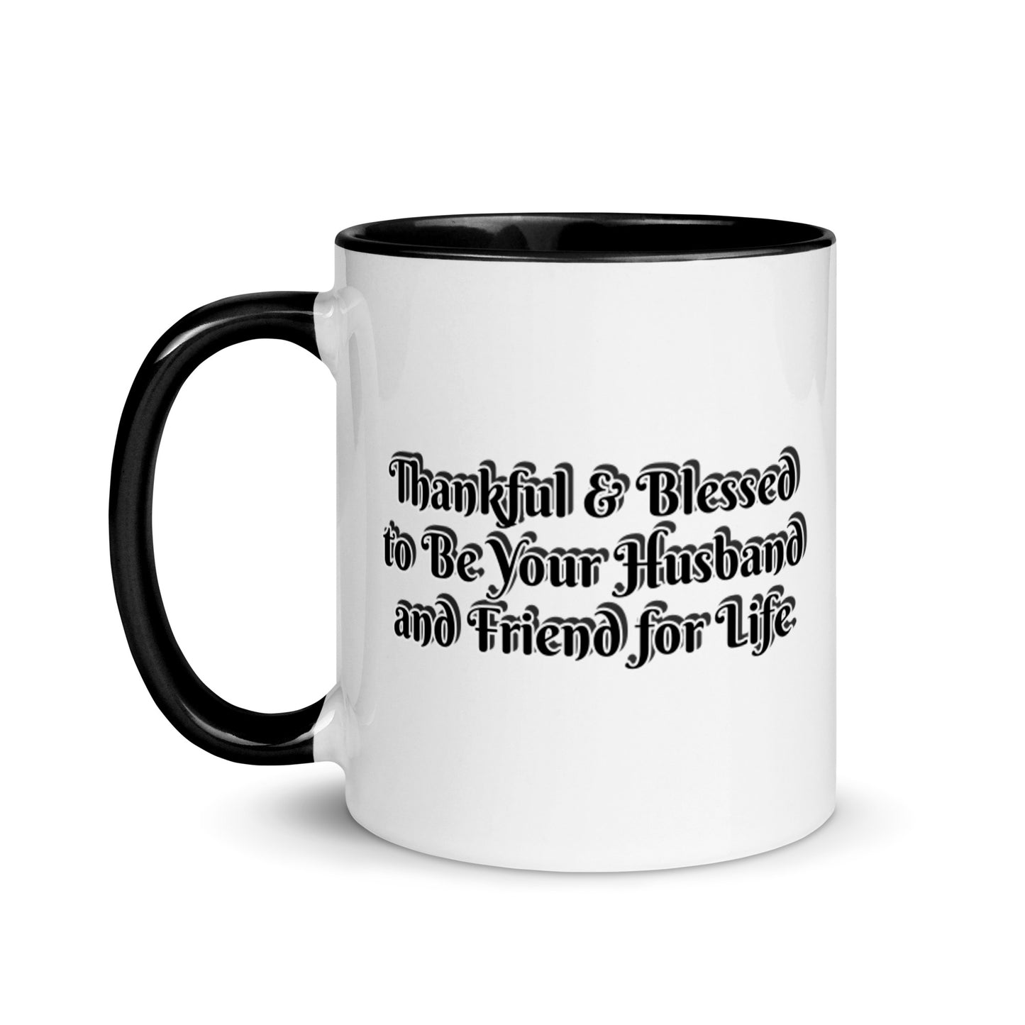 GG - Cup, Mug with Color Inside - Blessed to Be Your Husband & FFL