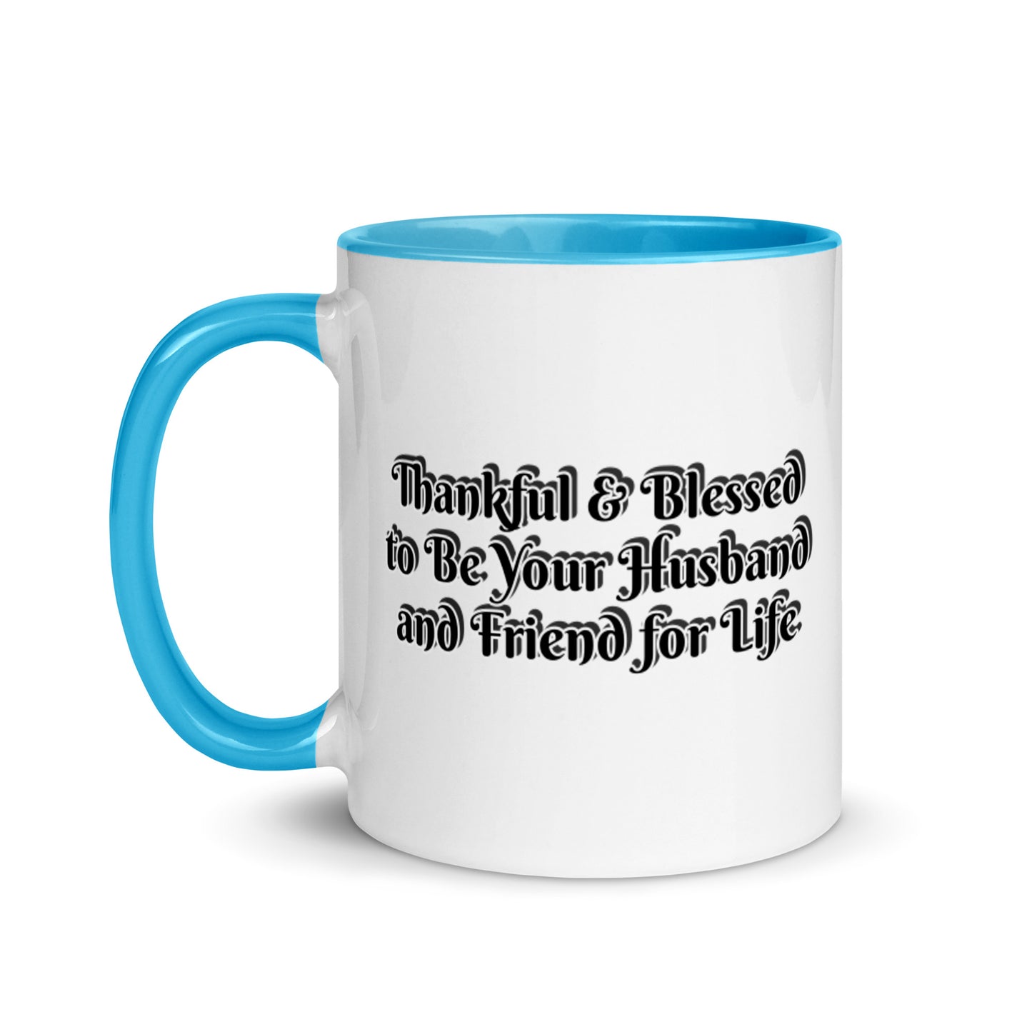 GG - Cup, Mug with Color Inside - Blessed to Be Your Husband & FFL