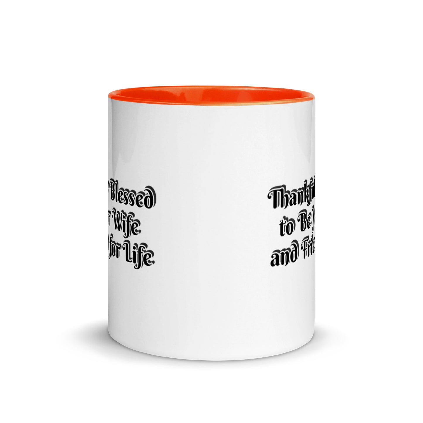 GG - Cup, Mug with Color Inside - Blessed to Be Your Wife & FFL
