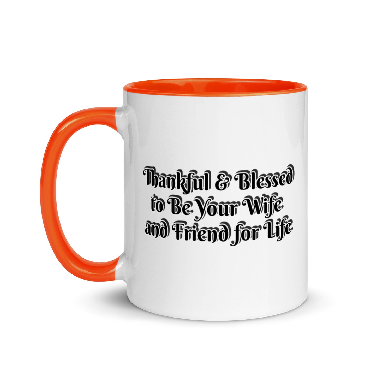 GG - Cup, Mug with Color Inside - Blessed to Be Your Wife & FFL