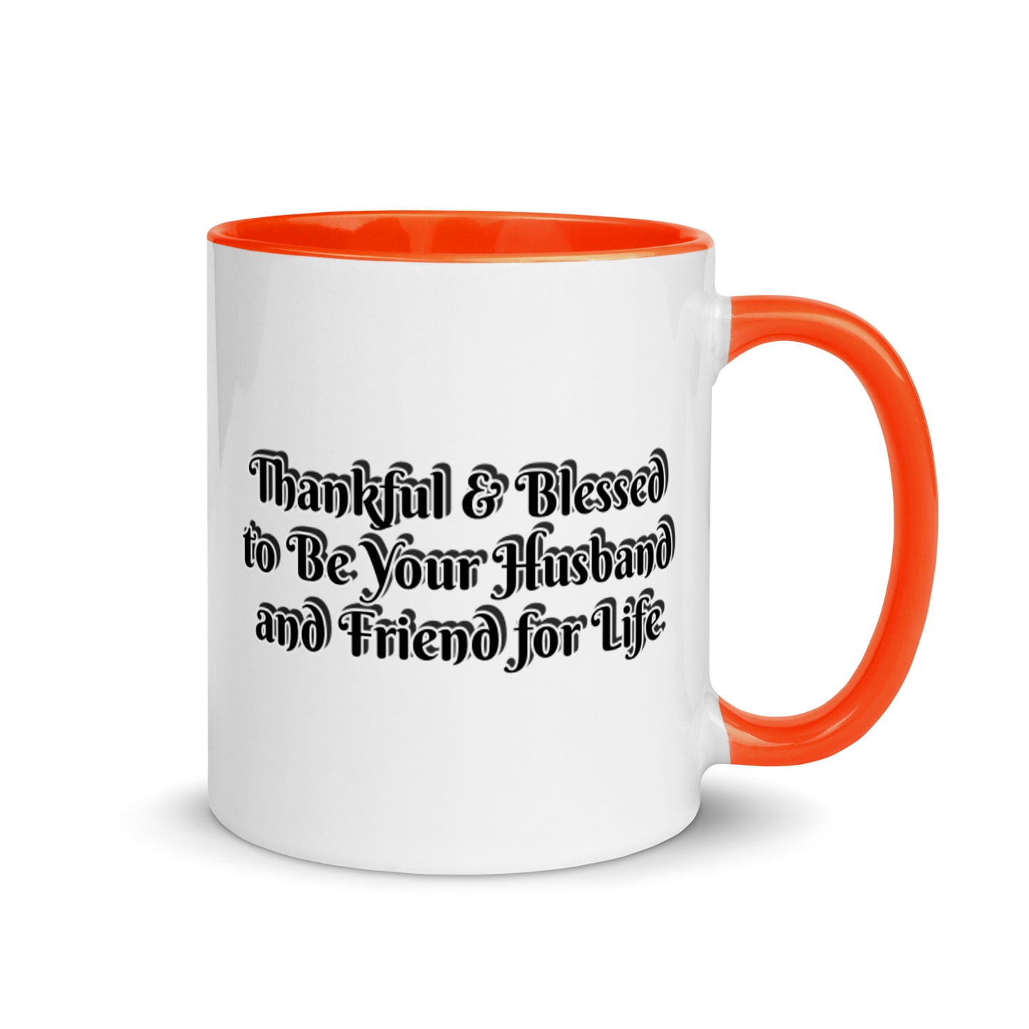 GG - Cup, Mug with Color Inside - Blessed to Be Your Husband & FFL