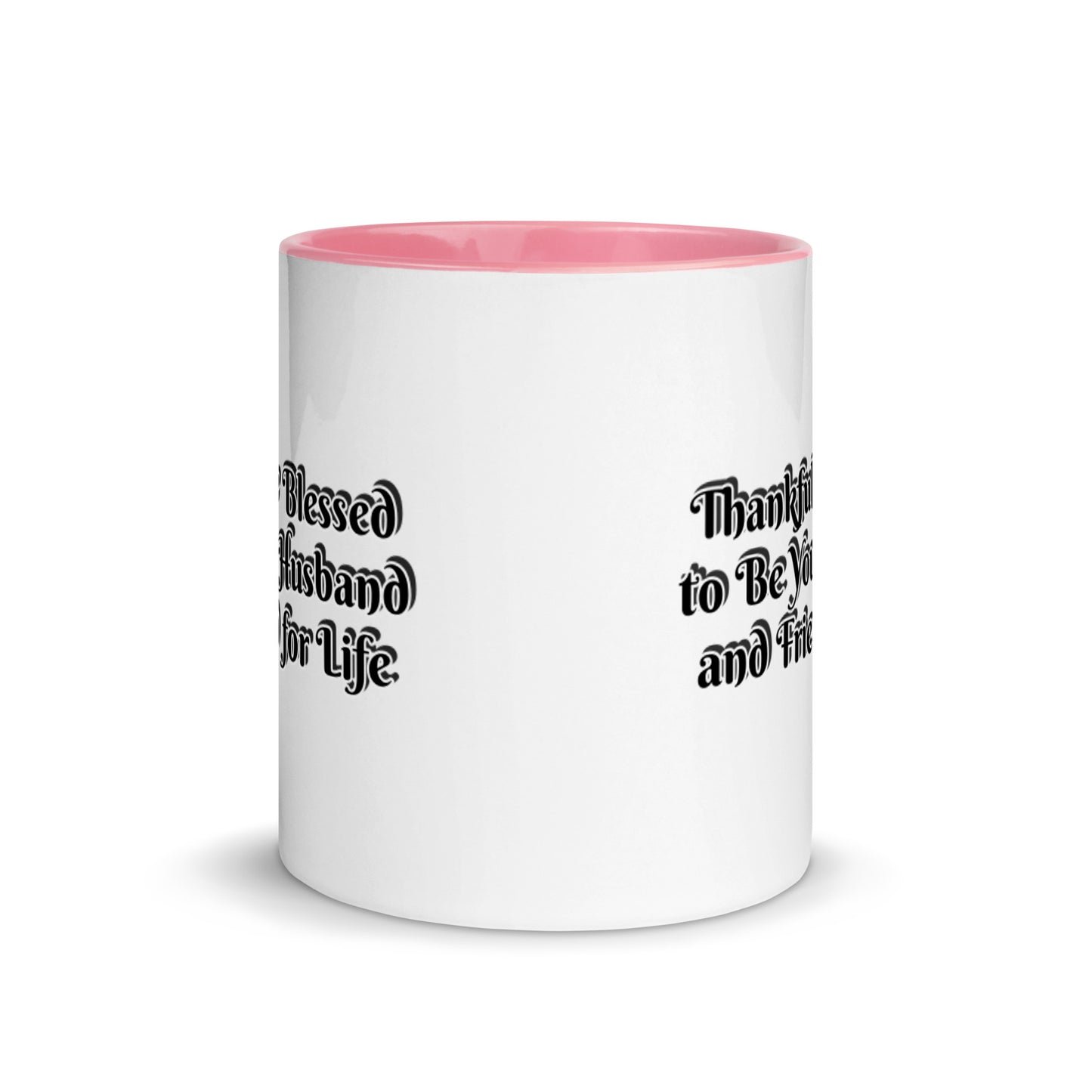 GG - Cup, Mug with Color Inside - Blessed to Be Your Husband & FFL