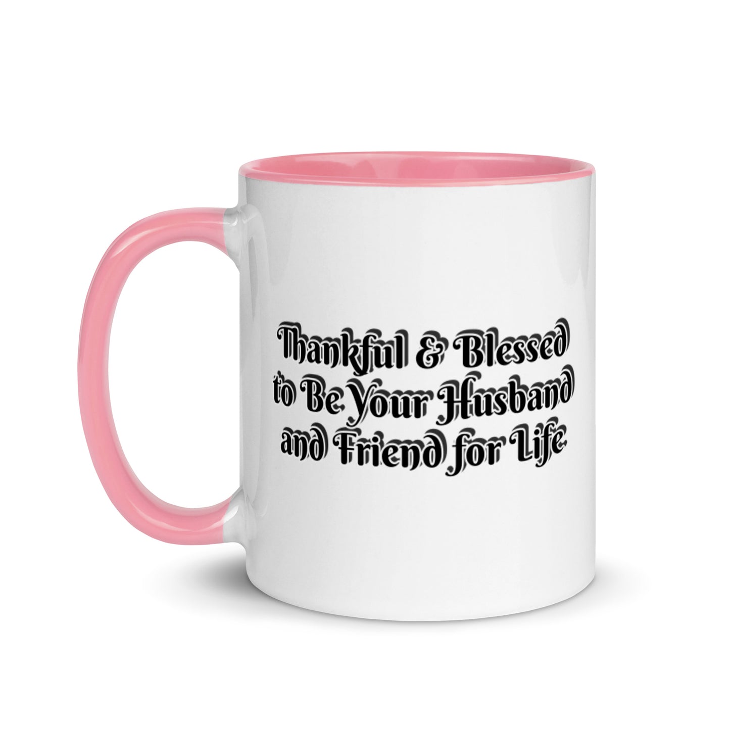 GG - Cup, Mug with Color Inside - Blessed to Be Your Husband & FFL