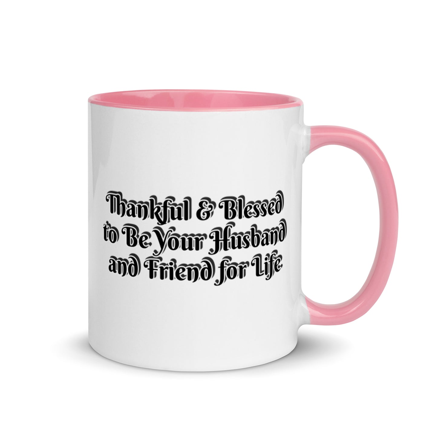GG - Cup, Mug with Color Inside - Blessed to Be Your Husband & FFL