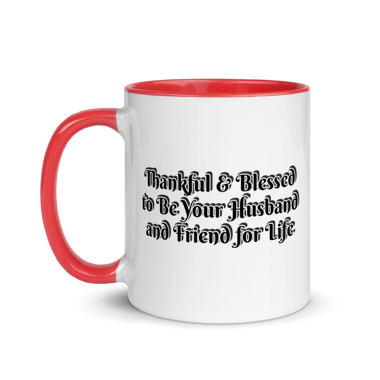 GG - Cup, Mug with Color Inside - Blessed to Be Your Husband & FFL