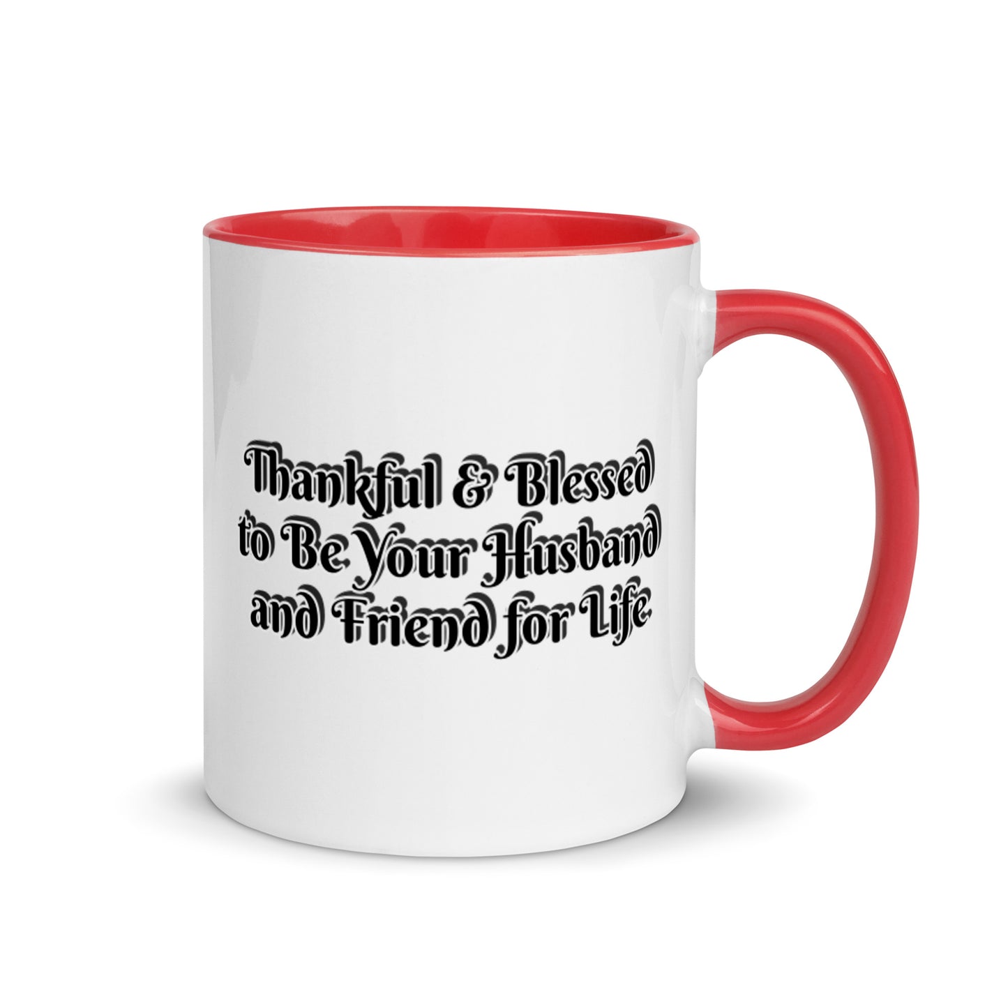 GG - Cup, Mug with Color Inside - Blessed to Be Your Husband & FFL