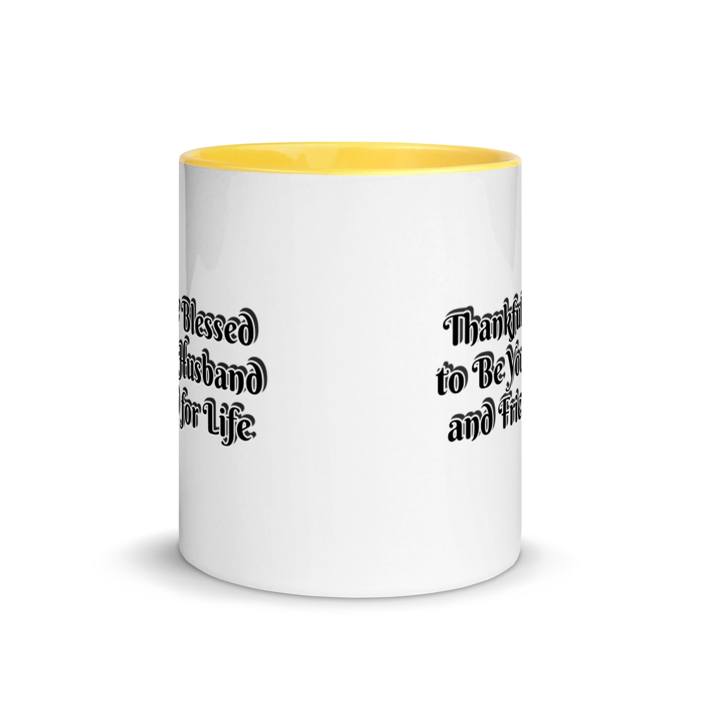GG - Cup, Mug with Color Inside - Blessed to Be Your Husband & FFL