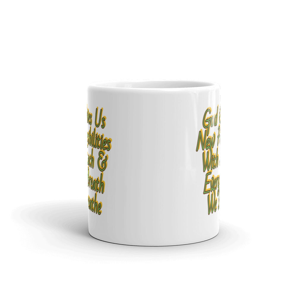 GG - Cup, White glossy - God Gives Us New Possibilities