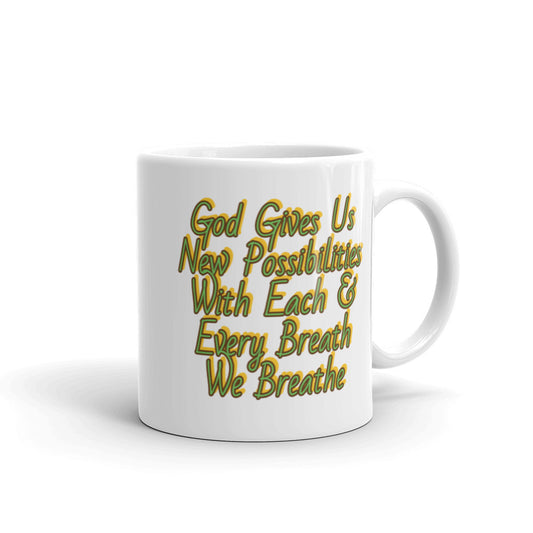 GG - Cup, White glossy - God Gives Us New Possibilities