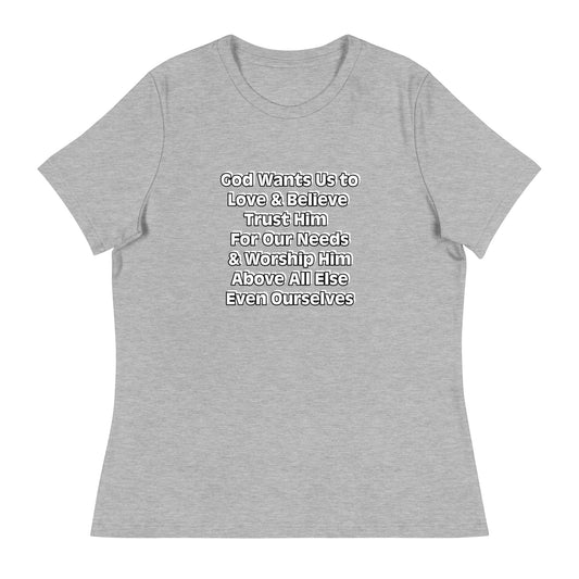 GG - Women's Relaxed T-Shirt - Creator of Universe